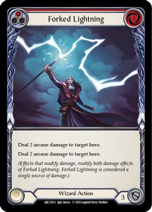 Image of Forked Lightning [ARC120-S] (Arcane Rising)  1st Edition Normal
