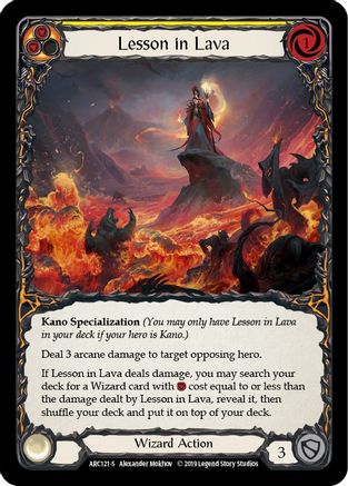 Image of Lesson in Lava [ARC121-S] (Arcane Rising)  1st Edition Normal