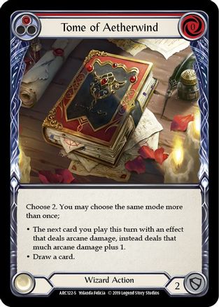 Image of Tome of Aetherwind [ARC122-S] (Arcane Rising)  1st Edition Rainbow Foil