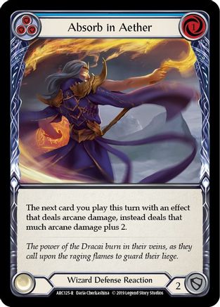 Image of Absorb in Aether (Blue) [ARC125-R] (Arcane Rising)  1st Edition Normal