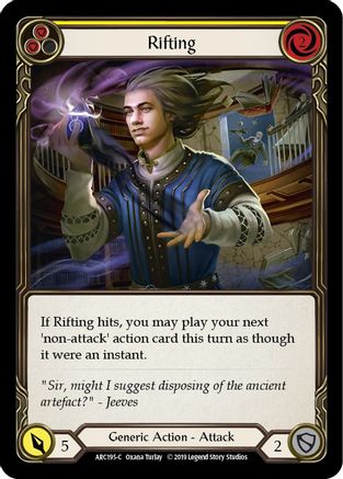 Image of Rifting (Yellow) [ARC195-C] (Arcane Rising)  1st Edition Rainbow Foil