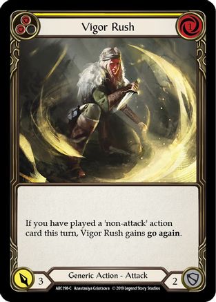 Image of Vigor Rush (Yellow) [U-ARC198] (Arcane Rising Unlimited)  Unlimited Normal