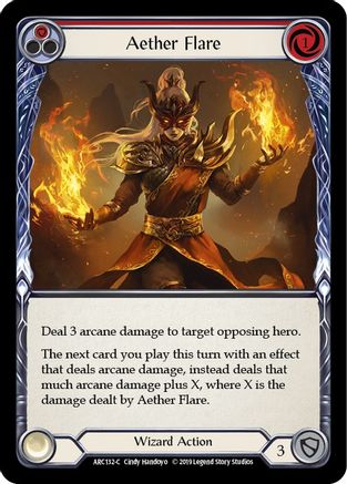 Image of Aether Flare (Red) [ARC132-C] (Arcane Rising)  1st Edition Normal