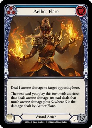 Image of Aether Flare (Blue) [U-ARC134] (Arcane Rising Unlimited)  Unlimited Normal