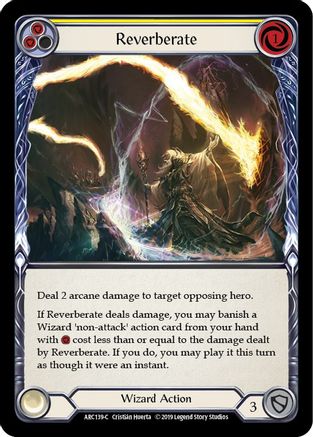 Image of Reverberate (Yellow) [U-ARC139] (Arcane Rising Unlimited)  Unlimited Rainbow Foil