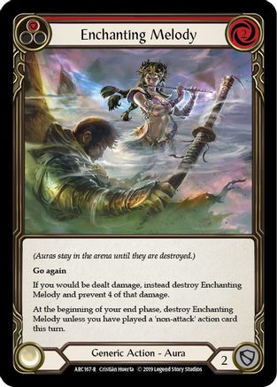 Image of Enchanting Melody (Red) [ARC167-R] (Arcane Rising)  1st Edition Rainbow Foil
