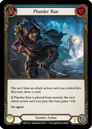 Image of Plunder Run (Blue) [U-ARC172] (Arcane Rising Unlimited)  Unlimited Normal
