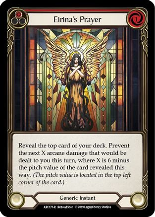 Image of Eirina's Prayer (Red) [U-ARC173] (Arcane Rising Unlimited)  Unlimited Normal