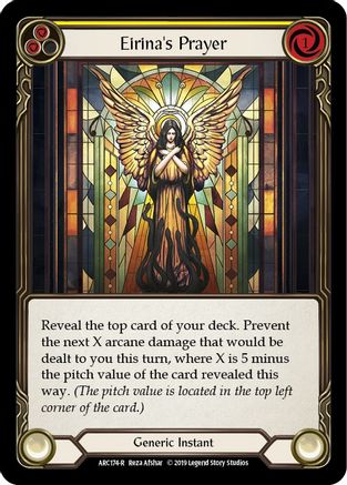 Image of Eirina's Prayer (Yellow) [U-ARC174] (Arcane Rising Unlimited)  Unlimited Normal