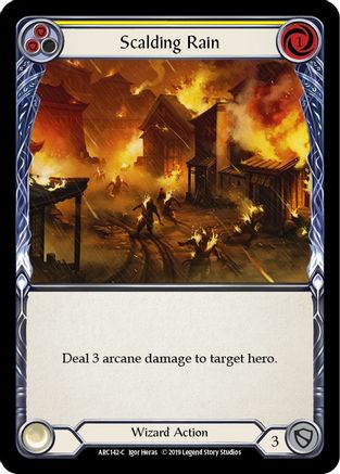 Image of Scalding Rain (Yellow) [U-ARC142] (Arcane Rising Unlimited)  Unlimited Normal