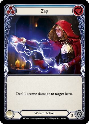 Image of Zap (Blue) [U-ARC146] (Arcane Rising Unlimited)  Unlimited Rainbow Foil
