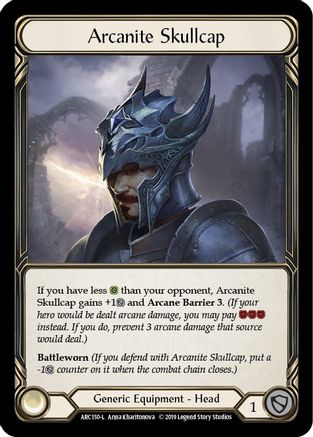 Image of Arcanite Skullcap [U-ARC150] (Arcane Rising Unlimited)  Unlimited Rainbow Foil