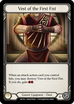 Image of Vest of the First Fist [ARC152-C] (Arcane Rising)  1st Edition Normal