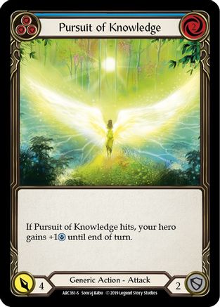 Image of Pursuit of Knowledge [U-ARC161] (Arcane Rising Unlimited)  Unlimited Rainbow Foil