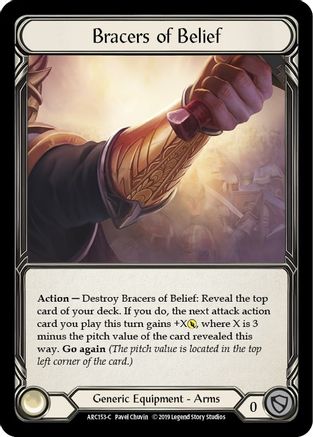 Image of Bracers of Belief [U-ARC153] (Arcane Rising Unlimited)  Unlimited Rainbow Foil