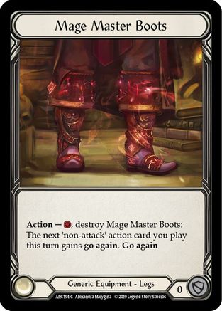 Image of Mage Master Boots [ARC154-C] (Arcane Rising)  1st Edition Normal