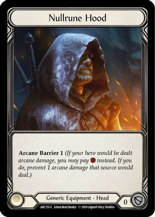 Image of Nullrune Hood [ARC155-C] (Arcane Rising)  1st Edition Normal