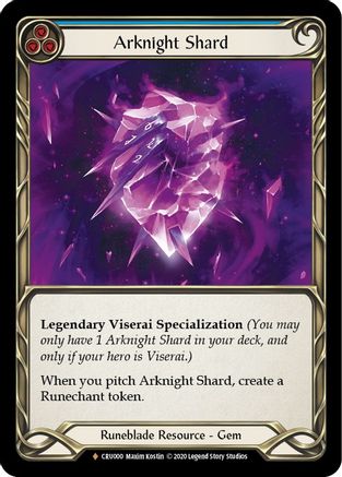 Image of Arknight Shard [CRU000] (Crucible of War)  1st Edition Cold Foil