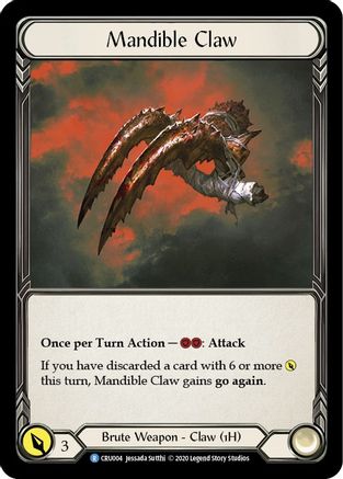 Image of Mandible Claw [CRU004] (Crucible of War)  1st Edition Cold Foil