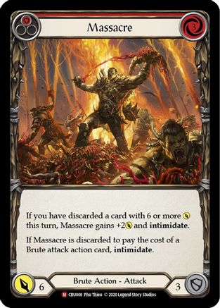 Image of Massacre [CRU008] (Crucible of War)  1st Edition Normal