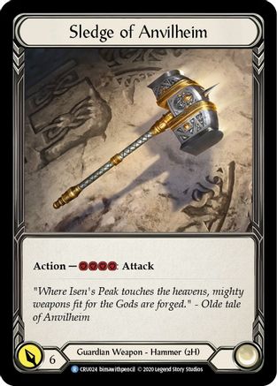 Image of Sledge of Anvilheim [CRU024] (Crucible of War)  1st Edition Normal