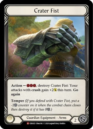Image of Crater Fist [U-CRU025] (Crucible of War Unlimited)  Unlimited Rainbow Foil