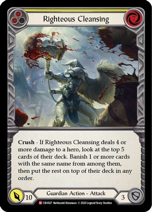 Image of Righteous Cleansing [U-CRU027] (Crucible of War Unlimited)  Unlimited Normal