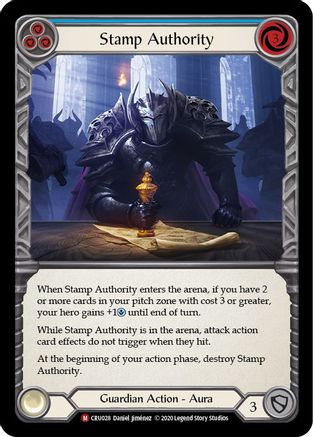 Image of Stamp Authority [CRU028] (Crucible of War)  1st Edition Normal