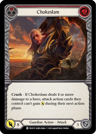 Image of Chokeslam (Red) [CRU035] (Crucible of War)  1st Edition Normal