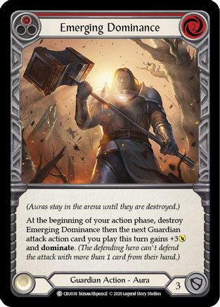 Image of Emerging Dominance (Red) [CRU038] (Crucible of War)  1st Edition Normal
