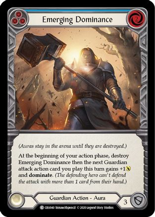 Image of Emerging Dominance (Blue) [CRU040] (Crucible of War)  1st Edition Normal