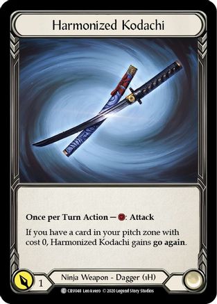 Image of Harmonized Kodachi [CRU048] (Crucible of War)  1st Edition Normal