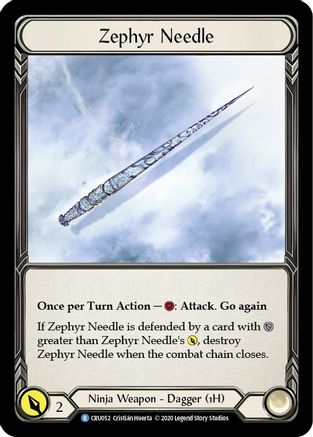 Image of Zephyr Needle [U-CRU052] (Crucible of War Unlimited)  Unlimited Normal