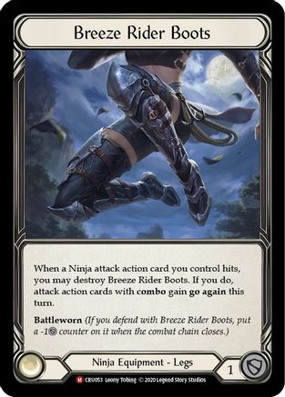Image of Breeze Rider Boots [U-CRU053] (Crucible of War Unlimited)  Unlimited Rainbow Foil