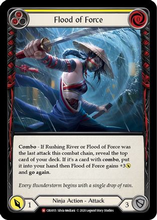 Image of Flood of Force [CRU055] (Crucible of War)  1st Edition Rainbow Foil