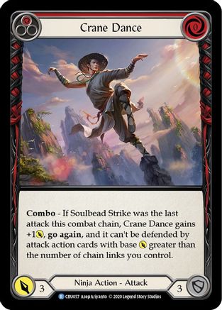 Image of Crane Dance (Red) [CRU057] (Crucible of War)  1st Edition Normal