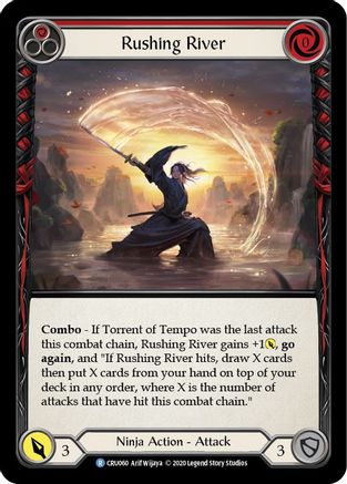 Image of Rushing River (Red) [CRU060] (Crucible of War)  1st Edition Normal
