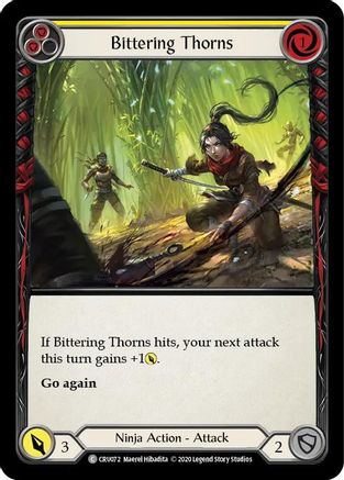 Image of Bittering Thorns [CRU072] (Crucible of War)  1st Edition Rainbow Foil