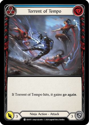 Image of Torrent of Tempo (Blue) [CRU071] (Crucible of War)  1st Edition Normal