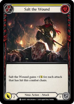 Image of Salt the Wound [CRU073] (Crucible of War)  1st Edition Rainbow Foil