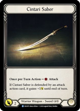 Image of Cintari Saber [U-CRU079] (Crucible of War Unlimited)  Unlimited Rainbow Foil