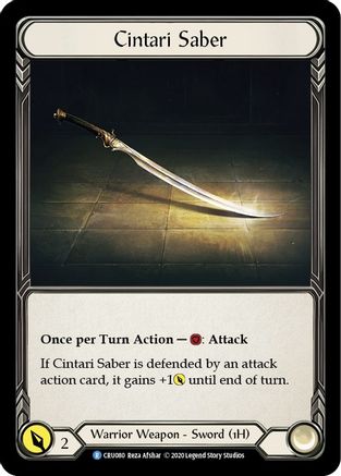 Image of Cintari Saber [U-CRU080] (Crucible of War Unlimited)  Unlimited Normal