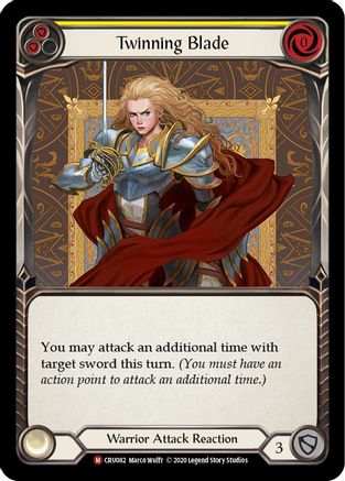 Image of Twinning Blade [CRU082] (Crucible of War)  1st Edition Normal