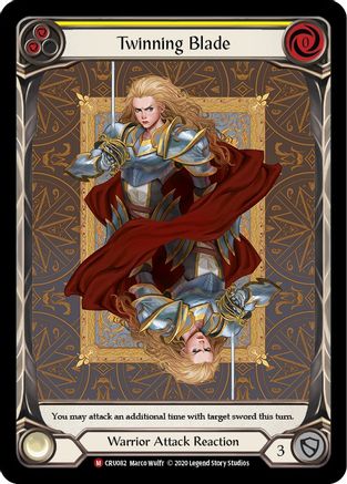 Image of Twinning Blade [CRU082] (Crucible of War)  1st Edition Extended Art Rainbow Foil