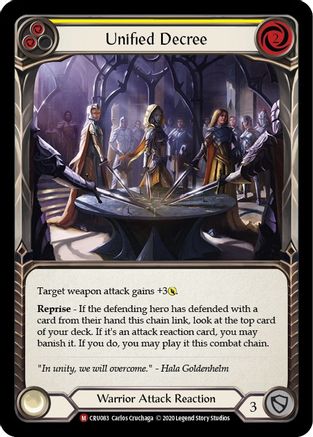 Image of Unified Decree [CRU083] (Crucible of War)  1st Edition Rainbow Foil