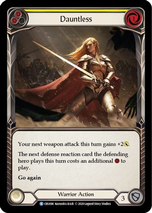 Image of Dauntless (Yellow) [CRU086] (Crucible of War)  1st Edition Rainbow Foil