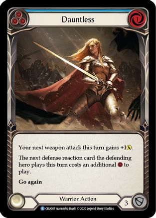 Image of Dauntless (Blue) [CRU087] (Crucible of War)  1st Edition Rainbow Foil