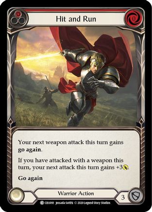 Image of Hit and Run (Red) [CRU091] (Crucible of War)  1st Edition Normal