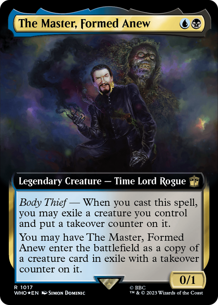 Image of The Master, Formed Anew (Extended Art) (Surge Foil) [Doctor Who]
