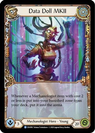 Image of Data Doll MKII [CRU099] (Crucible of War)  1st Edition Rainbow Foil